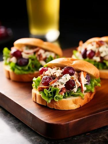 Citrus Infused Gourmet Chicken Salad Sandwiches