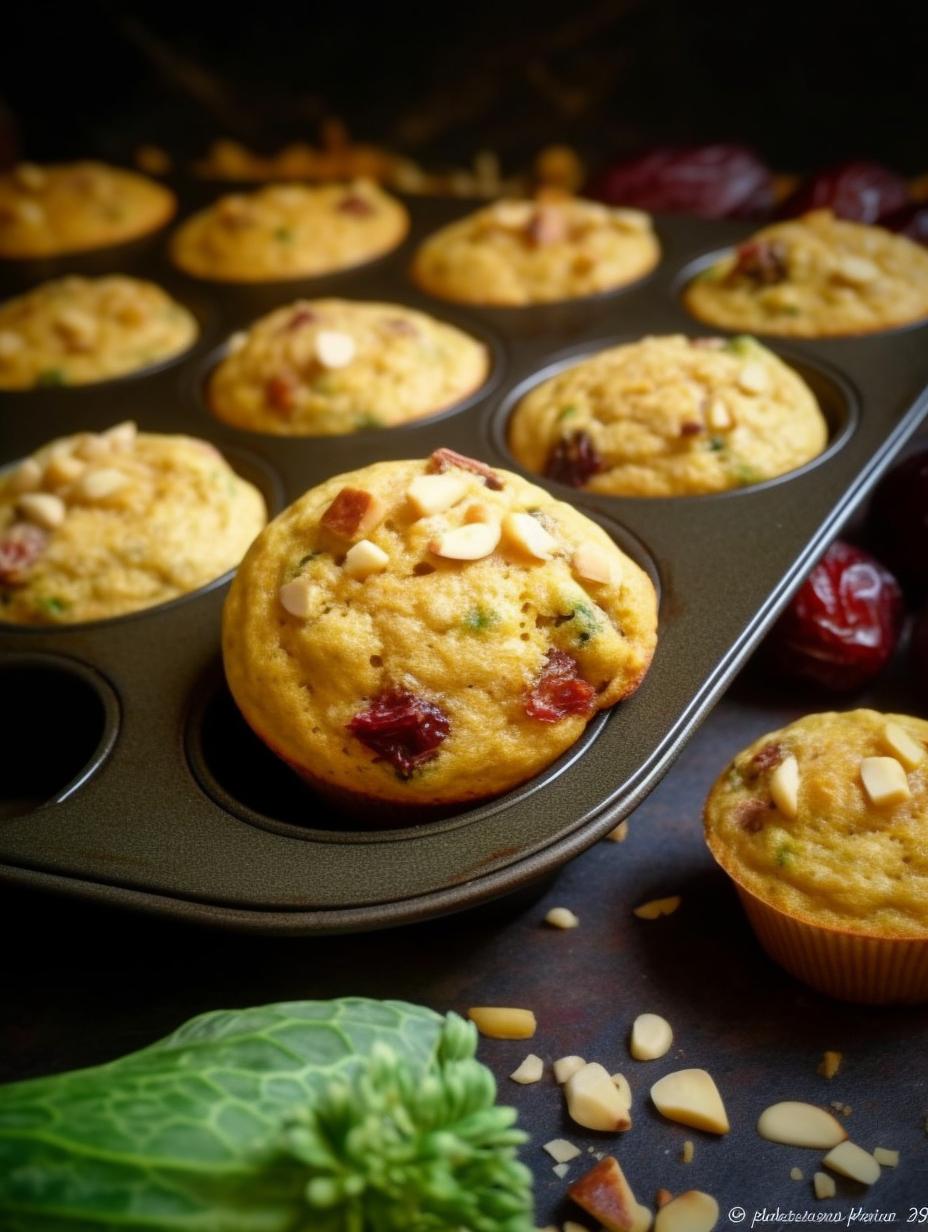 Delightful Cranberry Almond Zucchini Mini Muffins